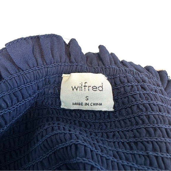 Aritzia | Wilfred | Laken Mini Dress in Classic Navy Aura Blue Size S - Picture 8 of 9